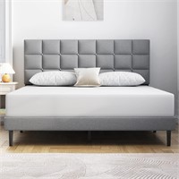 Molblly Full Size Bed Frame Gray