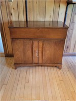 MCM Bar cabinet with key drop front