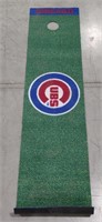 (R) Chicago Cubs Golf Putting Mat approx 6'L