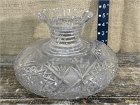 HEAVY glass vase