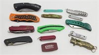 * Lot Of 14 Pocket Knives - Various Brands and