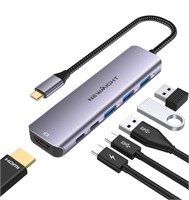 ($39) USB C HUB to HDMI Adapter, Newmight 6 in