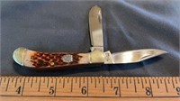 Frost Cutlery Saddle Horn Trapper Pocket Knife