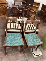 QTY. 6 MISC. WOOD CHAIRS