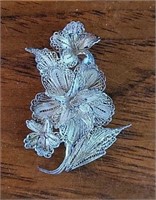 VTG Turkish Filigree Flower Brooch