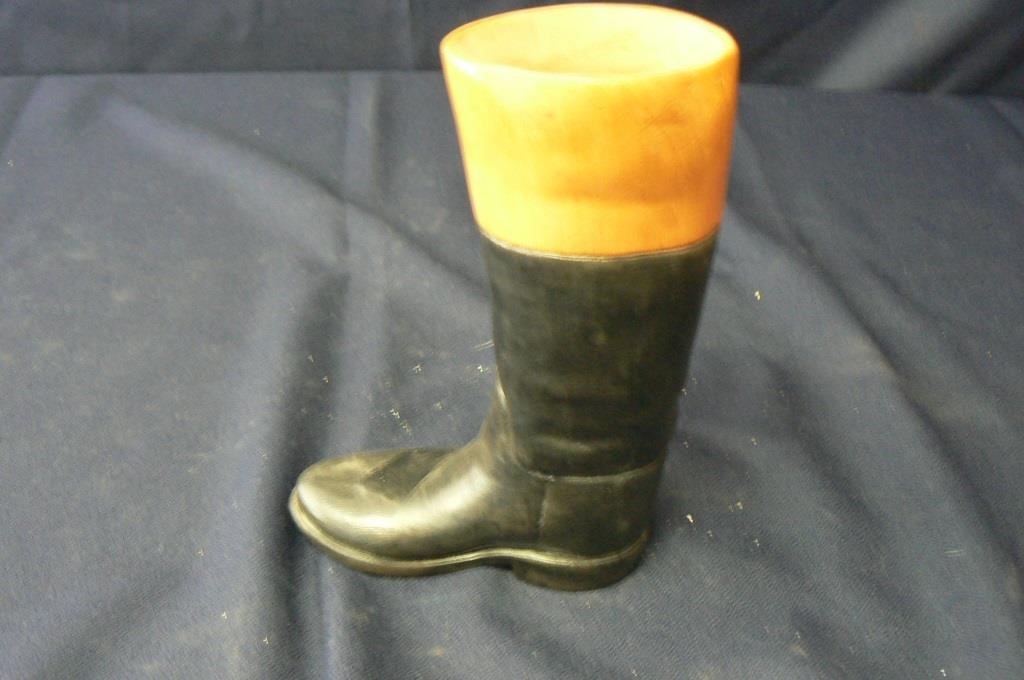 VINTAGE POTTERY BOOT VASE