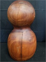 Wooden abstract sculpture