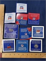 Presidential Republican party lapel pin lot