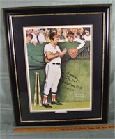 Autographed Brooks Robinson HOF 1983 framed Norman