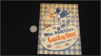 Vintage Miss Dairylea's "Lucky Star" Coloring Book