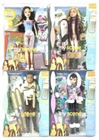 (4) Mattel My Scene Dolls, Barbie, Nolee