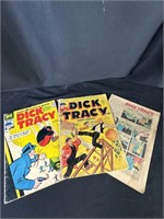 3 1950s Harvey Comics Dick Tracy 1, 50, 127 Rough