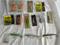 Various fishing, lures, mini still new in package