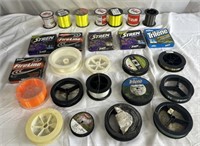 Variety of different fishing lines