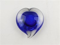 Cobalt Blue Heart Shaped Paper Weight