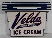 SST Embossed Velda Ice Cream Sign