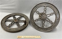 Landers Frary and Clark Cast Iron Mill Wheels
