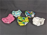 (5) +6Months Washable / Reusable Swim Diapers