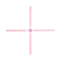 Grafken Posture Corrector & Yoga Sticks  Pink