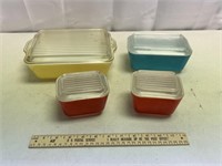 Primary Colors 4 Piece Refrigerator Set & Covers
