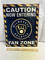 Milwaukee Brewers Tin Sign