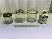 4 Vintage Canisters