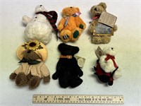 6 Assorted Boyds Bears