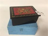 Hand Painted Russian Trinket Box w/Box