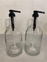 2 Glass 12" Detergent Dispensers