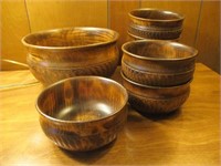 M.C.M. Wooden Bowl Set