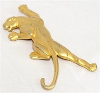 Vintage JJ Gold Toned Panther Brooch