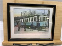 Framed German Trolly Picture