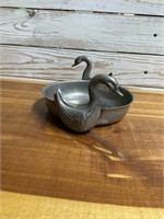VINTAGE SILVER PLATED SWAN BOWL