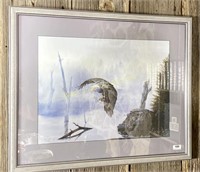 Large Jim Taylor Framed Eagle Print
