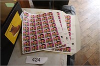 Three sheets of Elvis stamps