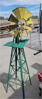 Vintage Metal Yard Windmill 4ft