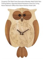 MSRP $30 Owl Wall Clock