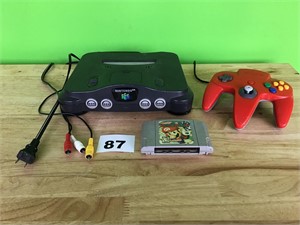 N64 with Controller and Mario Party