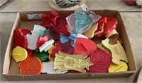 Lot of Plastic Cookie Cutters