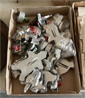 Lot of Aluminum Cookie Cutters