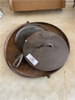 3 Vintage Cast Iron Pieces