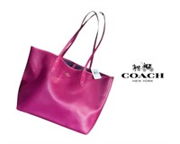 New With Tag COACH Hot Pink Shopping Tote