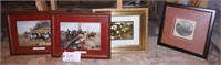 Lot #2146 - Pair of framed foxhunt prints, Gone