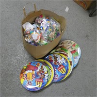 McDonalds Plastic Plates & Happy Meal Toys