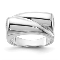 Sterling Silver- Fancy Modern Design Ring