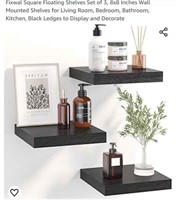 MSRP $20 Set 3 Floating Square Shelves