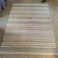 Gray Striped 5' x 7' Rug