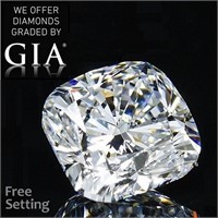 2.01ct,Color D/VVS1,Cushion cut GIA Diamond