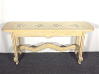 Console Table with Tile Inserts