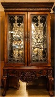 Furniture Tall Traditional Style Display Cabinet
